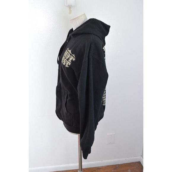 Riot Fest 2013 Denver Co Zip Hooded Sweatshirt Black Blink 182 Medium Tulex - Picture 3 of 4